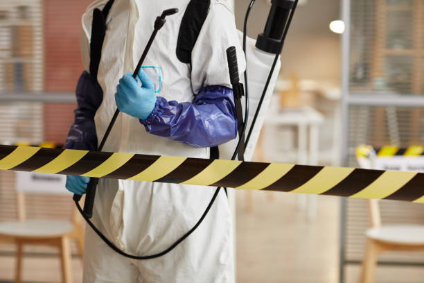 Professional Biohazard technician working in El Nido, CA